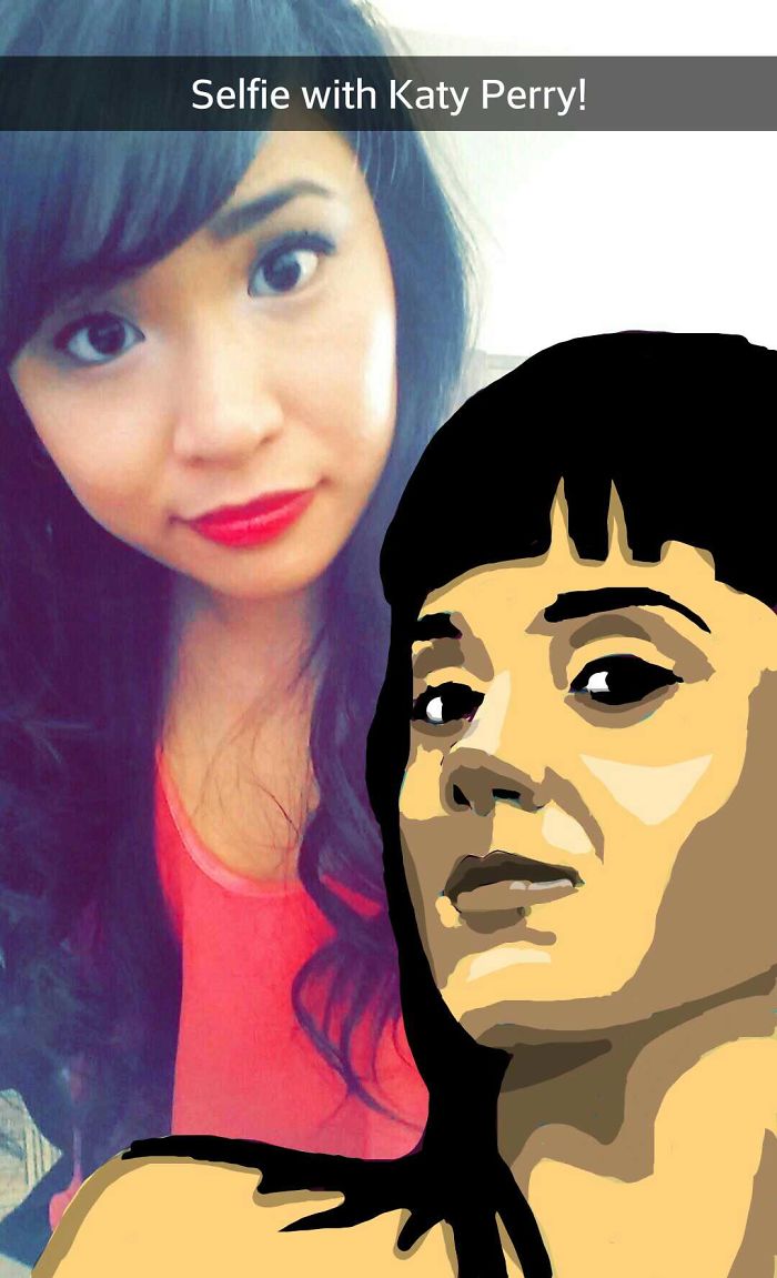 I Take Selfies With Celebrities Using Snapchat Drawing Tools