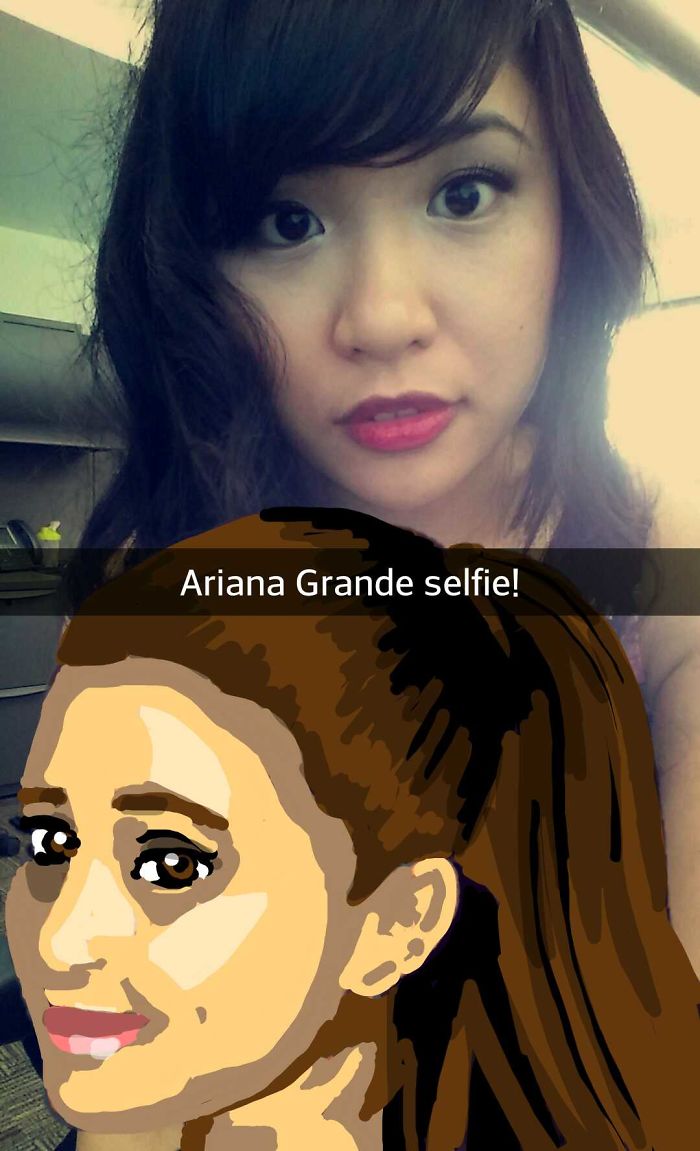 I Take Selfies With Celebrities Using Snapchat Drawing Tools