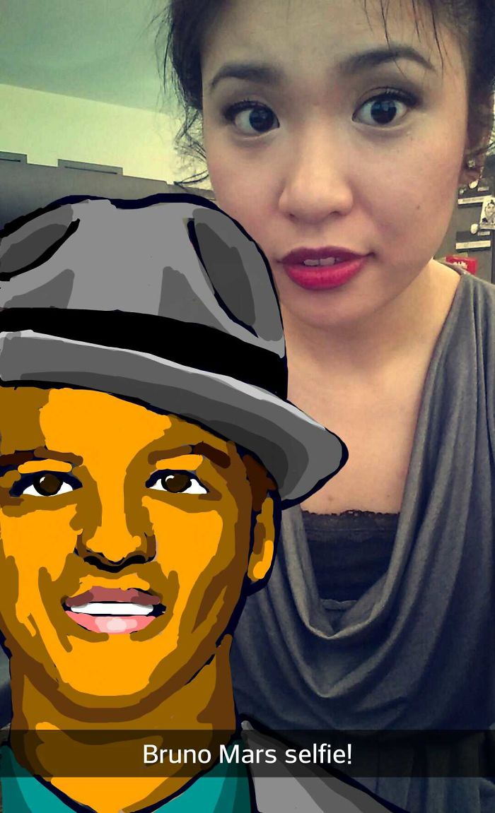 I Take Selfies With Celebrities Using Snapchat Drawing Tools