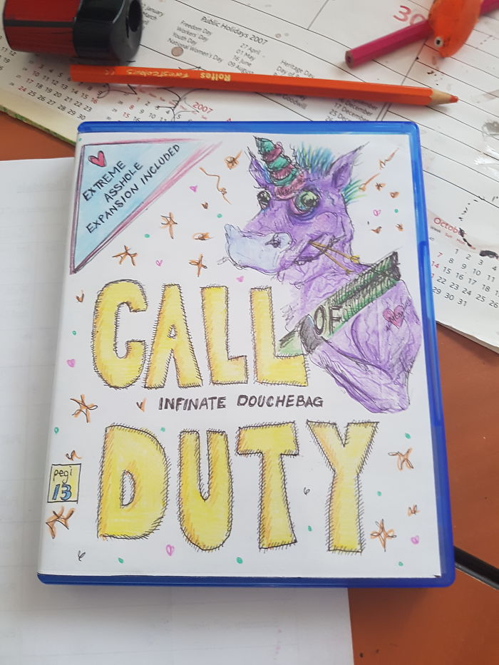 Gf And I Made Her Brother A Gift For Xmas, He Was Thrilled.... Btw There's An Even Better Back Cover