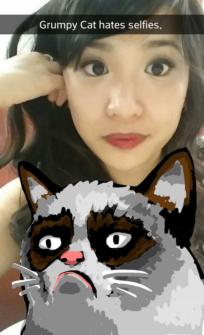 I Take Selfies With Celebrities Using Snapchat Drawing Tools