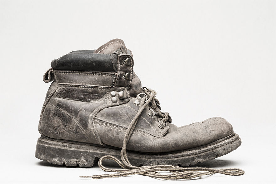 I Photographed Shoes Almost Untouched On A Shelf For 25 Years
