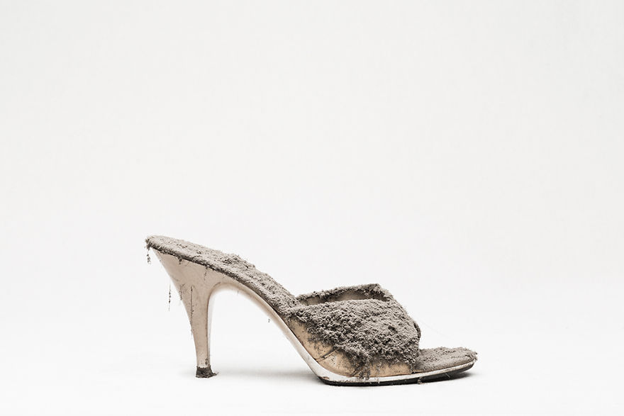 I Photographed Shoes Almost Untouched On A Shelf For 25 Years