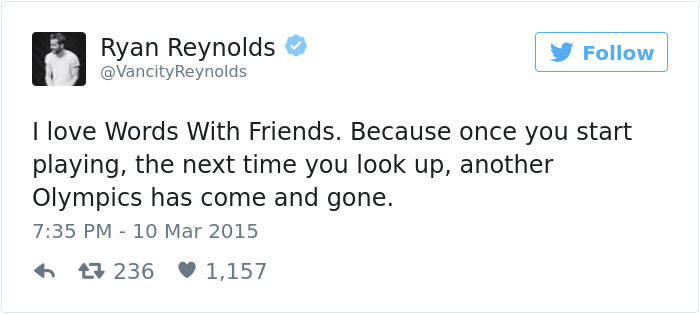 Funny Ryan Reynolds Tweets