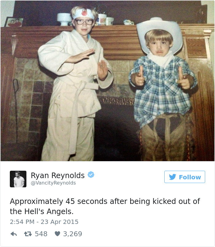 Funny Ryan Reynolds Tweets