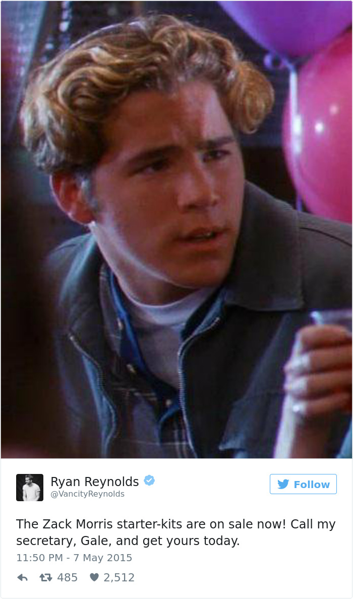 Funny Ryan Reynolds Tweets