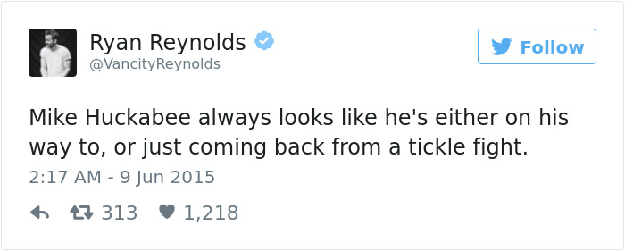 Funny Ryan Reynolds Tweets