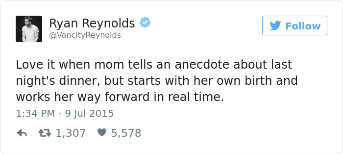 Funny Ryan Reynolds Tweets