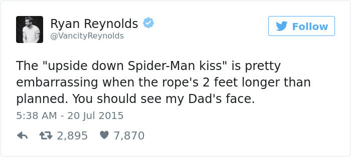 Funny Ryan Reynolds Tweets