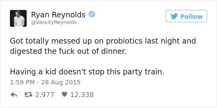 Funny Ryan Reynolds Tweets