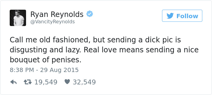 Funny Ryan Reynolds Tweets