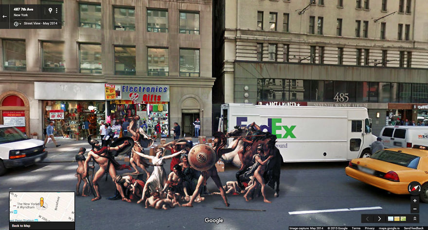 I Found Classic Paintings On The Streets With Google Street View