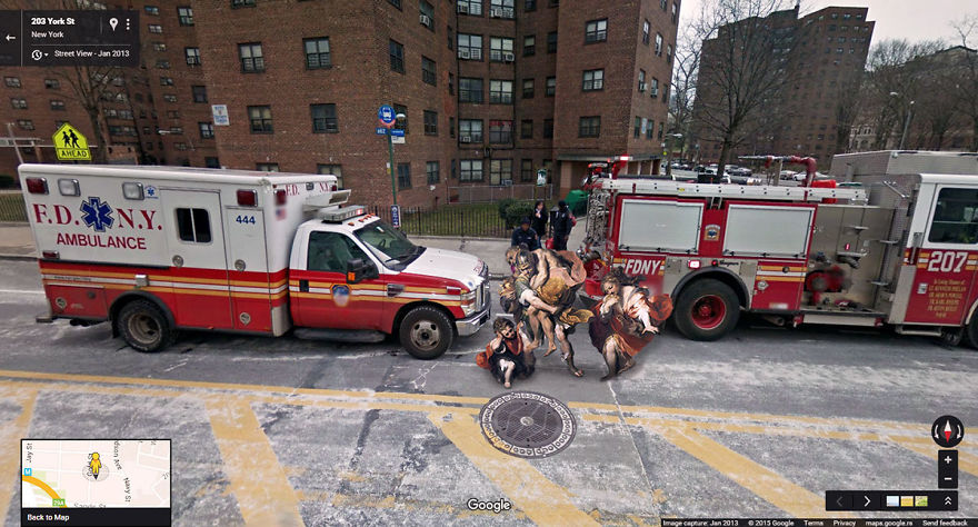 I Found Classic Paintings On The Streets With Google Street View