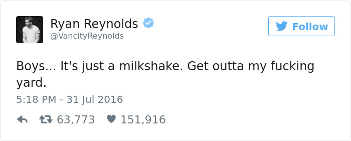 Funny Ryan Reynolds Tweets