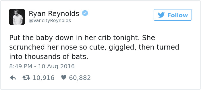 Funny Ryan Reynolds Tweets