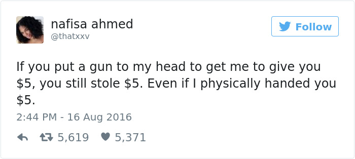 Woman Explains Difference Between Rape And Consent In 5 Tweets To Men Who Still Don't Get It Woman Explains Difference Between Rape And Consent In 5 Tweets To Men Who Still Don't Get It