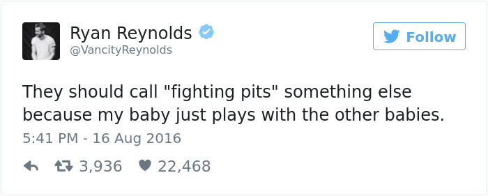 Funny Ryan Reynolds Tweets