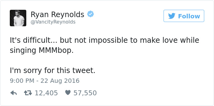 Funny Ryan Reynolds Tweets