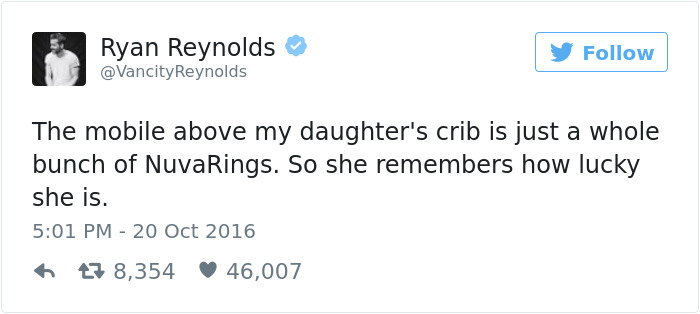 Funny Ryan Reynolds Tweets