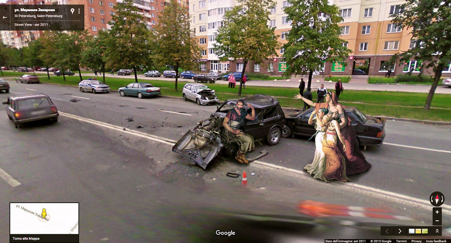 I Found Classic Paintings On The Streets With Google Street View