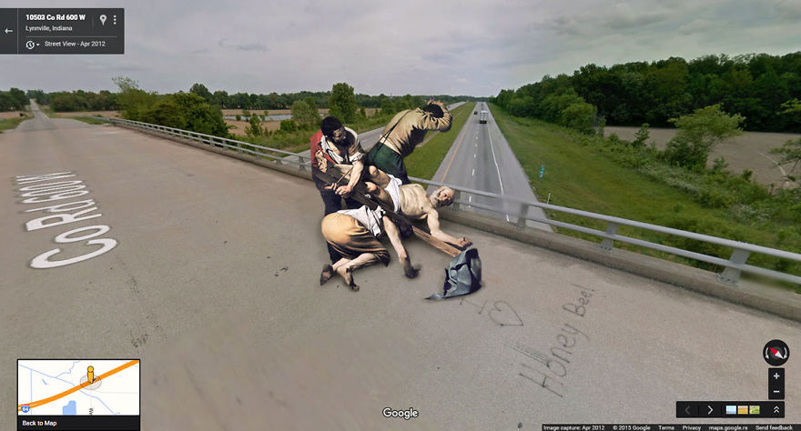 I Found Classic Paintings On The Streets With Google Street View