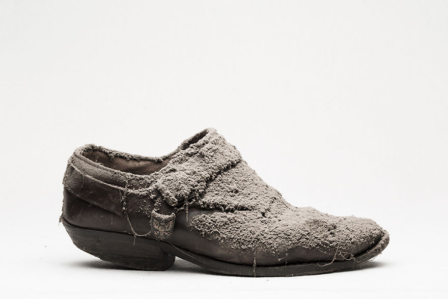 I Photographed Shoes Almost Untouched On A Shelf For 25 Years