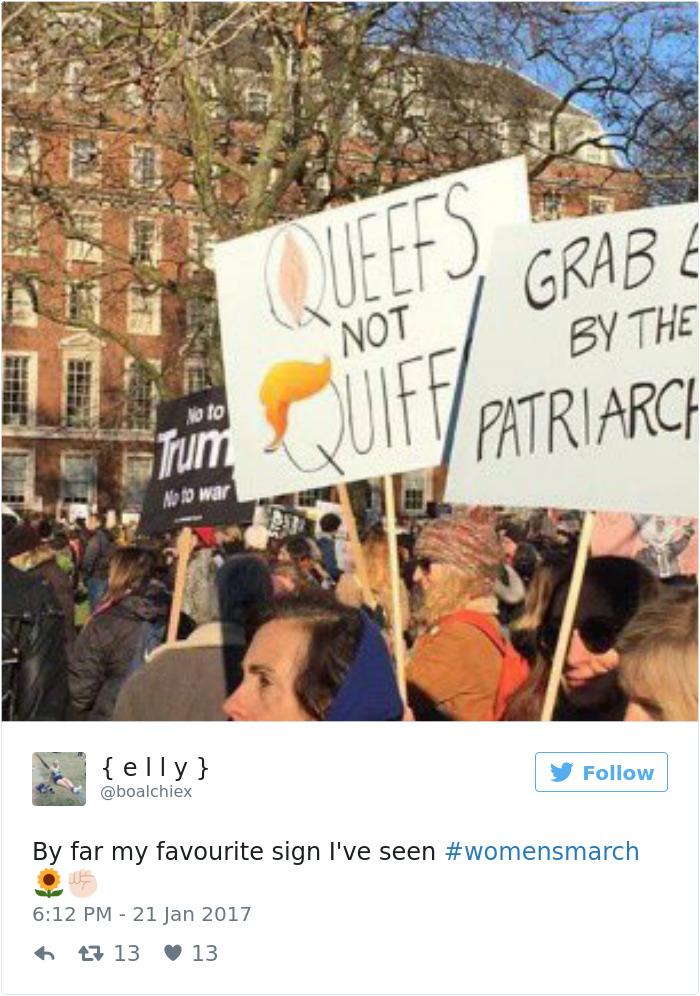 Women's March Signs