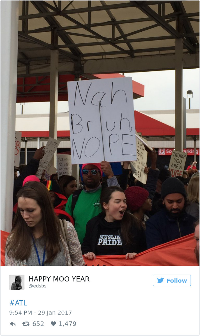 20+ Of The Best Signs From Muslim Ban Protests