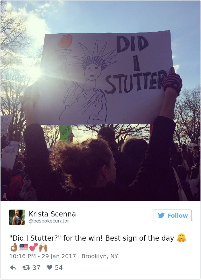 20+ Of The Best Signs From Muslim Ban Protests