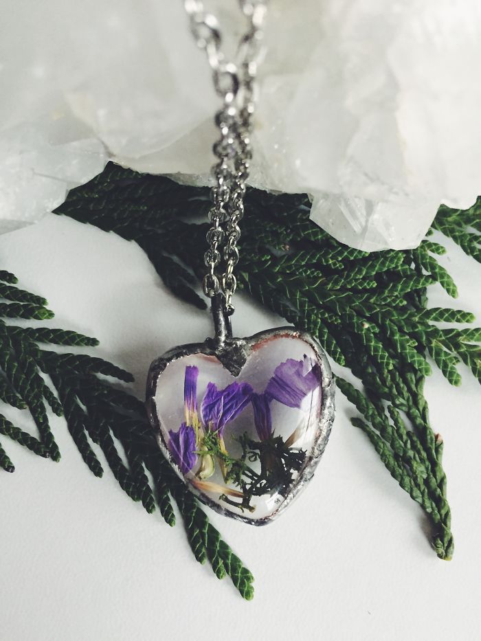 Jewelry With Real Flowers That I Create Inspired By Nature Jewelry With Real Flowers That I Create Inspired By Nature