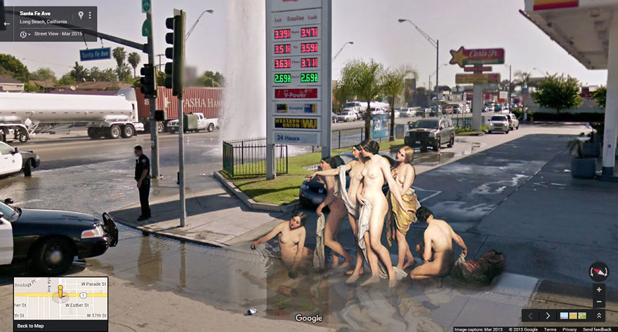 I Found Classic Paintings On The Streets With Google Street View.