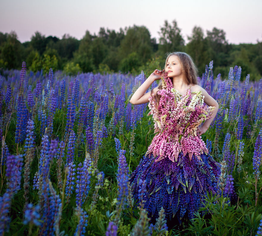 I Photographed My Daughter In A Field Of Lupine To Reveal Her Sensitive Personality