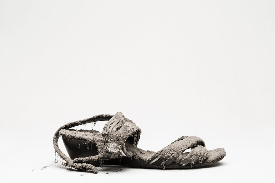 I Photographed Shoes Almost Untouched On A Shelf For 25 Years