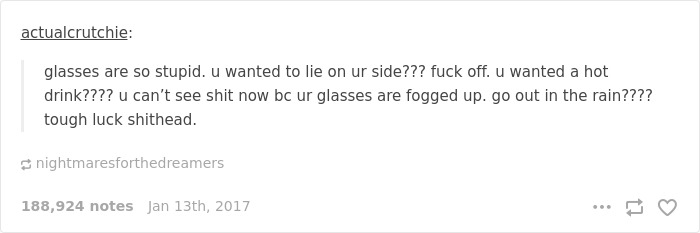 Glasses Problems