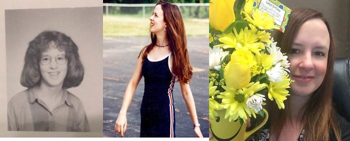 Thank Goodness For Braces, Contact Lenses And Flat Irons. Ages 15, 25 And 39.