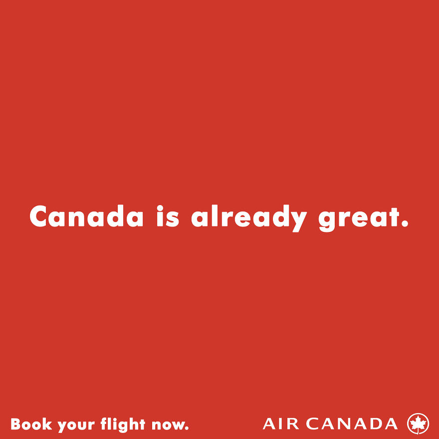 Air Canada - When Donald Trump Was Elected A President.