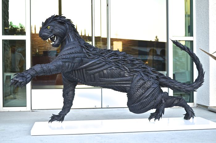 Amazing Tire Sculptures That I Create From 100-400 Separate Tires