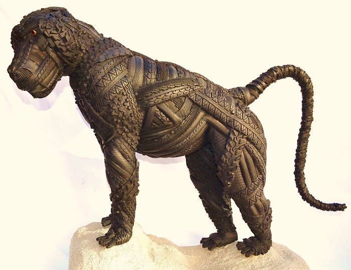 Amazing Tire Sculptures That I Create From 100-400 Separate Tires