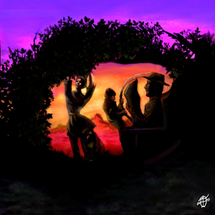 Picking Grapes In The Purple Haze