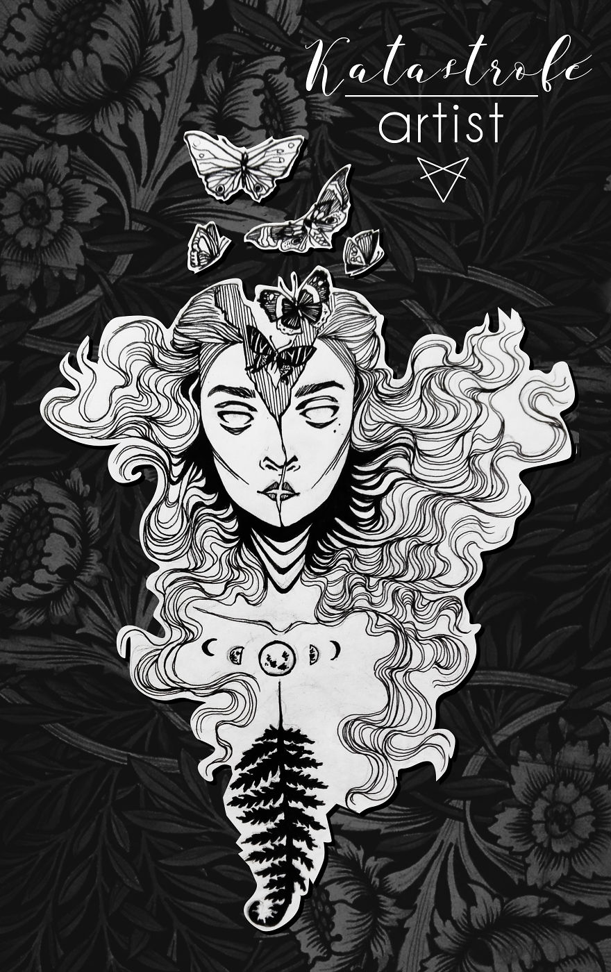 Artist Creates Dark Fairytale Paintings And Tattoos