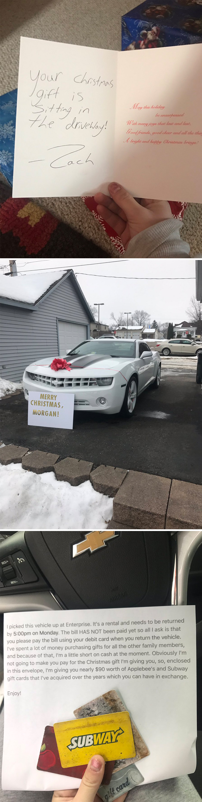 OMG I thought my brother actually got me this nice gift to make up for all the pranks he's pulled on me this year, but nope. Look at this