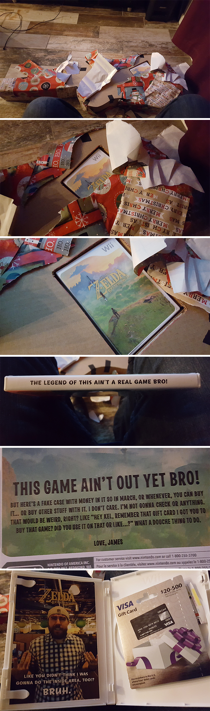 Brother Gave Me A Guitar Shaped Package For Xmas