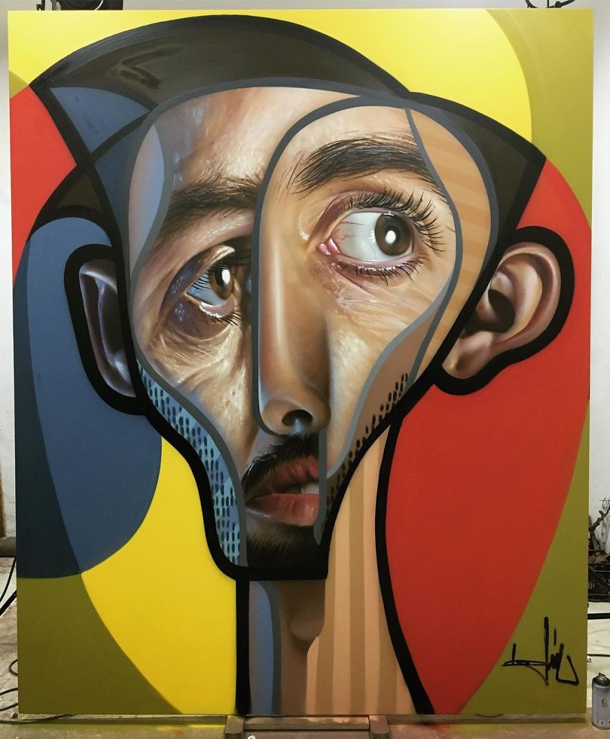 Spanish Artist Creates Picasso-Inspired Murals Combining Cubism With Realism Spanish Artist Creates Picasso-Inspired Murals Combining Cubism With Realism
