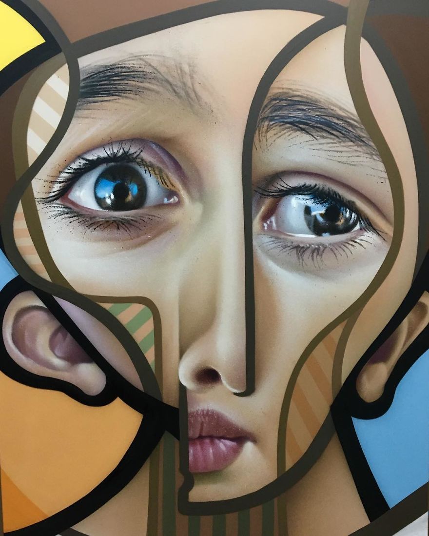 Spanish Artist Creates Picasso-Inspired Murals Combining Cubism With Realism Spanish Artist Creates Picasso-Inspired Murals Combining Cubism With Realism
