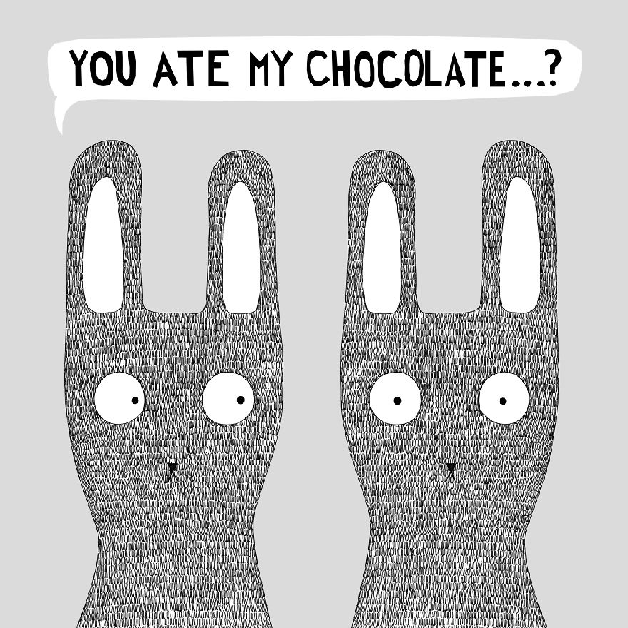 Monsters, Bunnies, And Other Characters Together In This Little Friday Universe