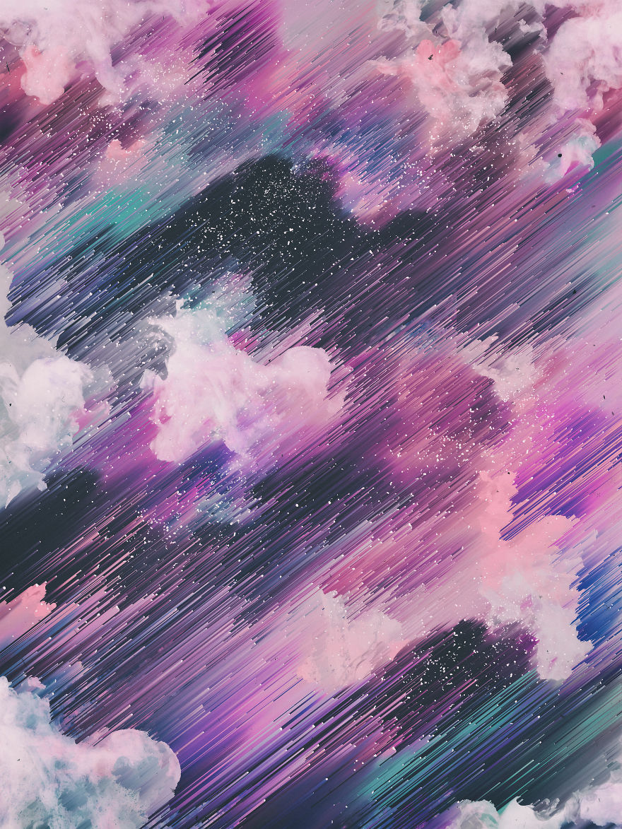 I Create Colorful Abstract Images That Look Like Celestial Dreams