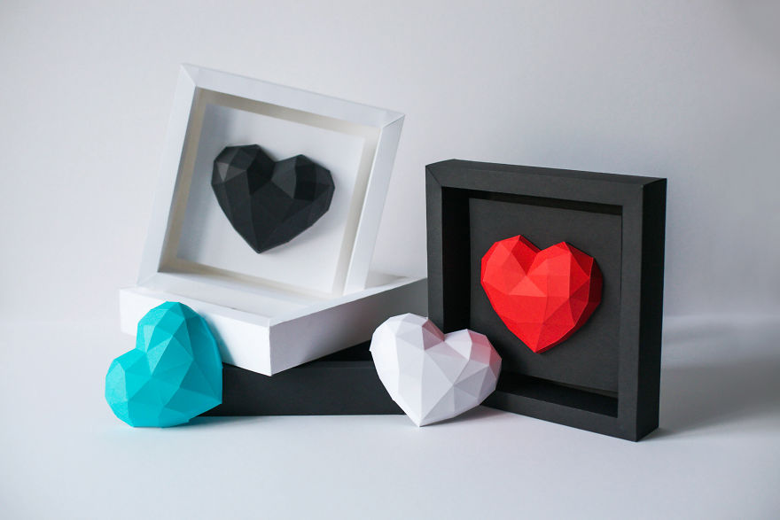Diy Paper Hearts For Valentine's Day. Share Your Love
