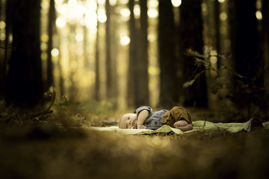 I Was Asked To Do An Infant Photo Session In The Forest And The Results Are Adorable