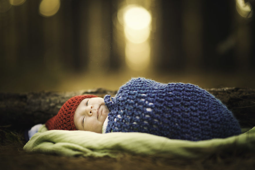 I Was Asked To Do An Infant Photo Session In The Forest And The Results Are Adorable