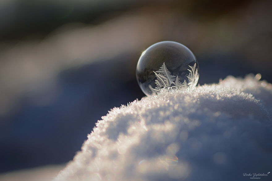 This Is What Happens To A Soap Bubble When Released In Minus Degree Air